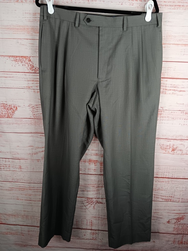 Lauren Ralph Lauren Mens Dress Pants 38W x 30L Rayon Polyester Zip Button Closure