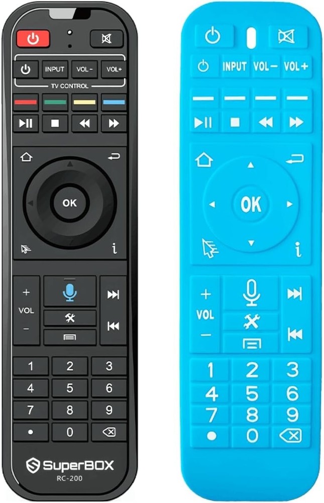 S5 Max Remote Control RC-200 with Protective Blue Case - For Smart TVs Only