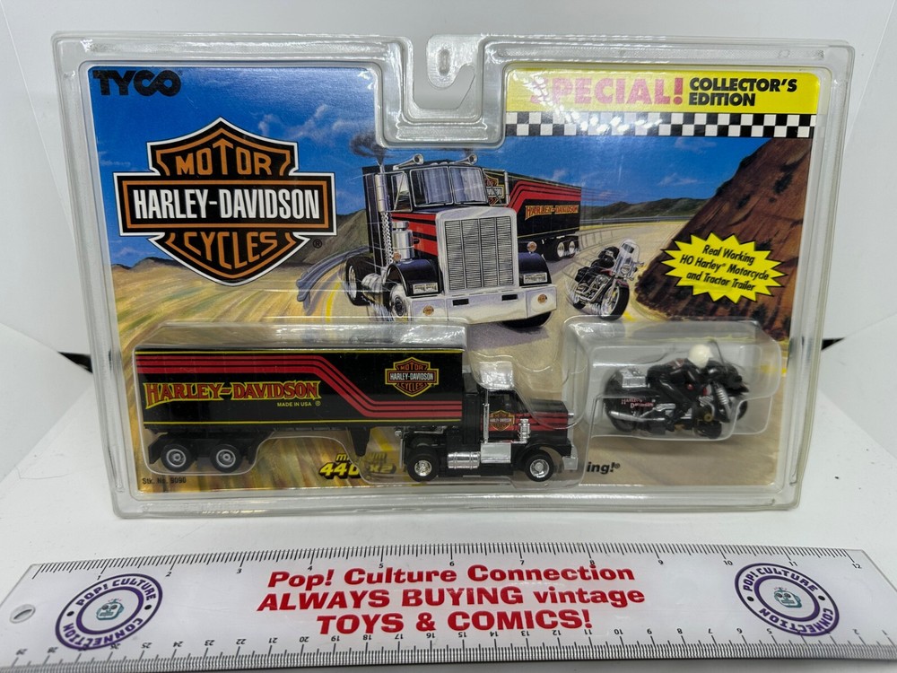 Vintage Tyco Harley Davidson HO Scale Slot Car Collector Set New in Box