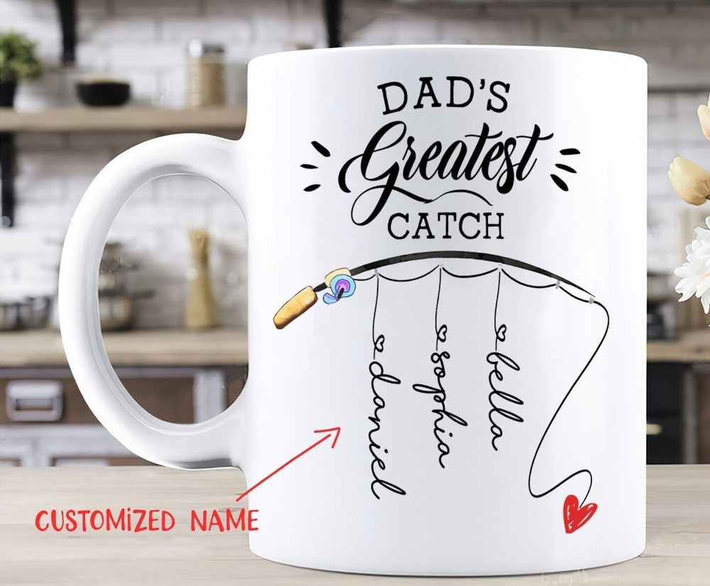 Personalized Mug For Dad Gift For Dad From Kids Fathers Day Mug Dads Greatest
