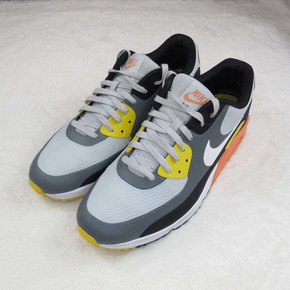 Nike Air Max 90 Golf Smoke Grey / Black / Orange Trainers Size US 14 CU9978-012