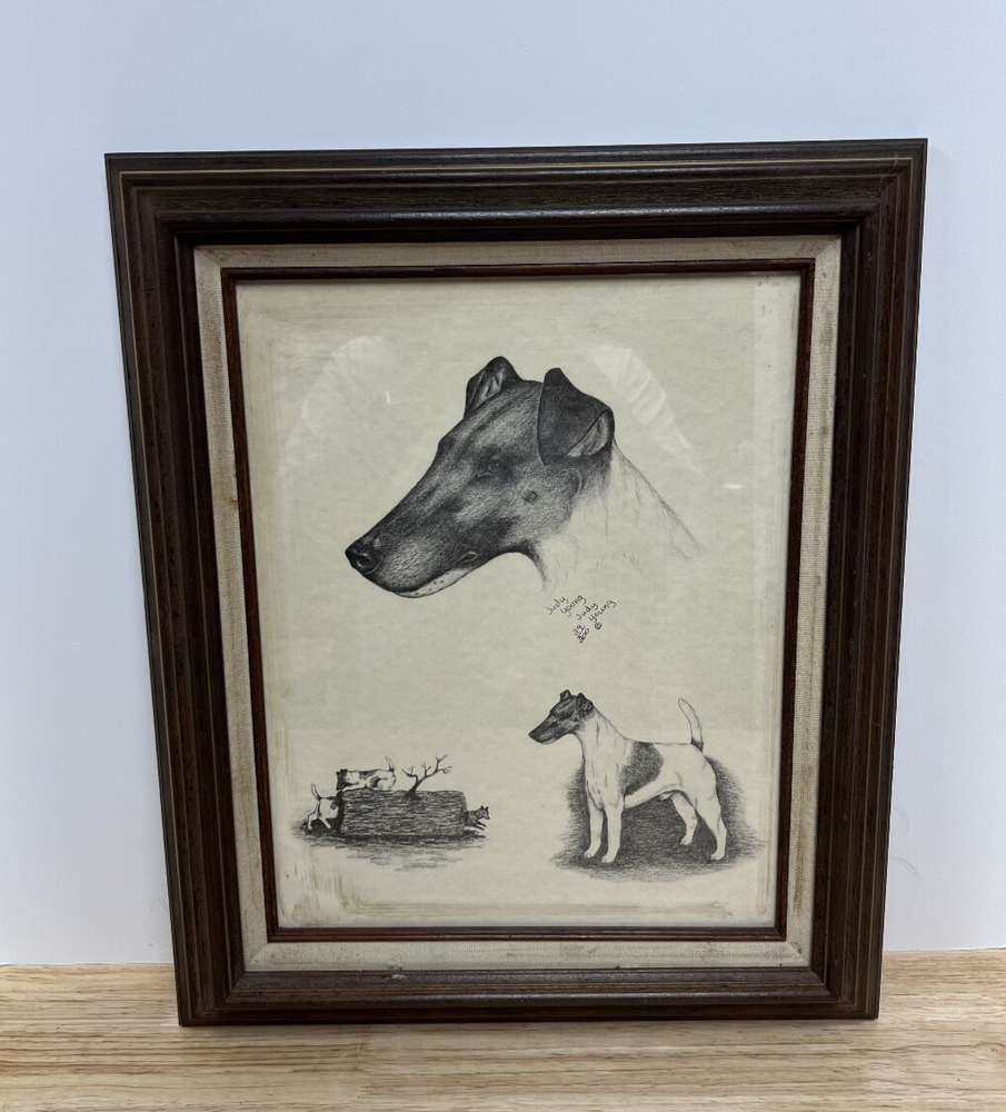 18 Inch Judy Young Numbered Dog Art Print