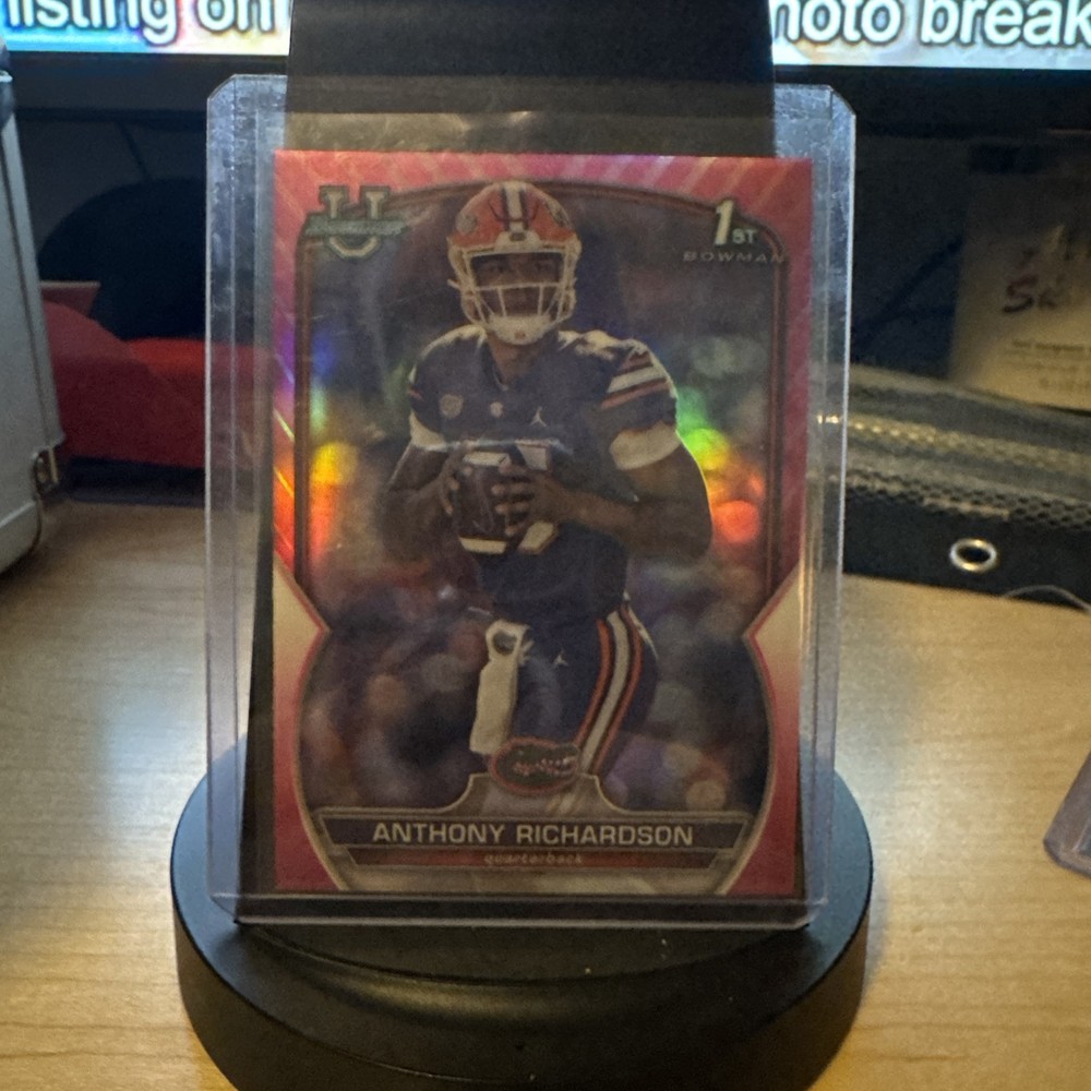 2022 Bowman U Chrome - Anthony Richardson - Florida - PINK REFRACTOR - 1st - #65