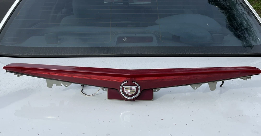 2003 - 2007 Cadillac CTS Rear License Plate Molding Back up 3rd Brake Light OEM