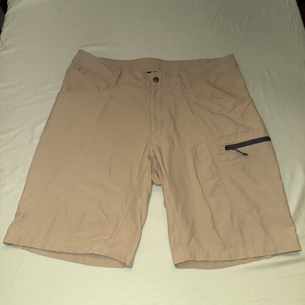 The North Face Shorts Mens 34 Khaki Retrac Tech Hiking Outdoors Stretch 10