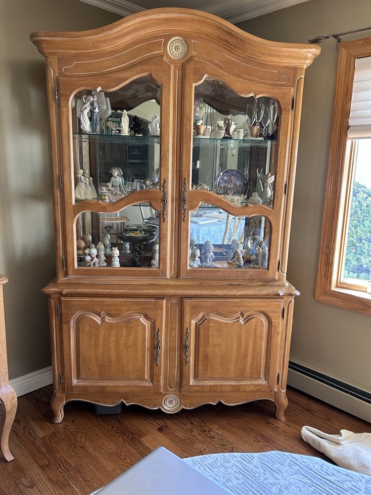 Ethan Allen Solid Wood China Cabinet