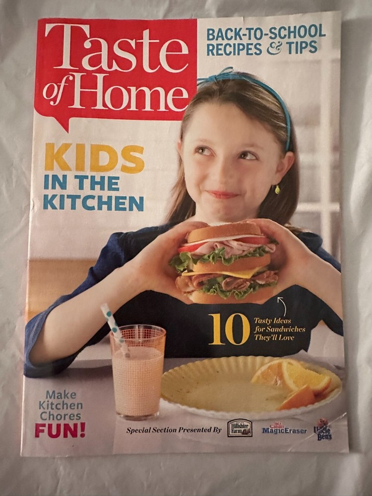 Taste of Home Magazine Back-to-School 2014 Kids Kitchen Recipes Hillshire
