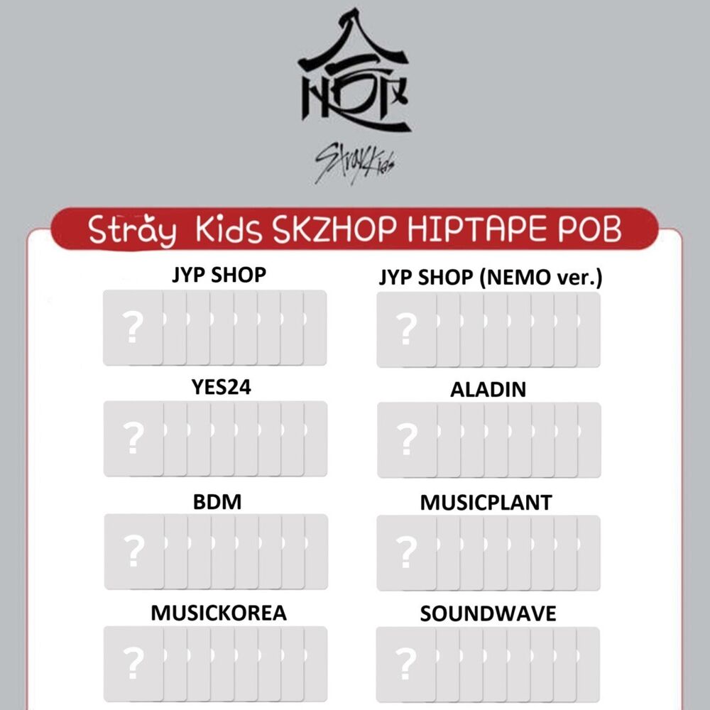 [Pre-Order] Stray Kids SKZ SKZHOP HIPTAPE 合 (HOP) Official POB Photocard + Track