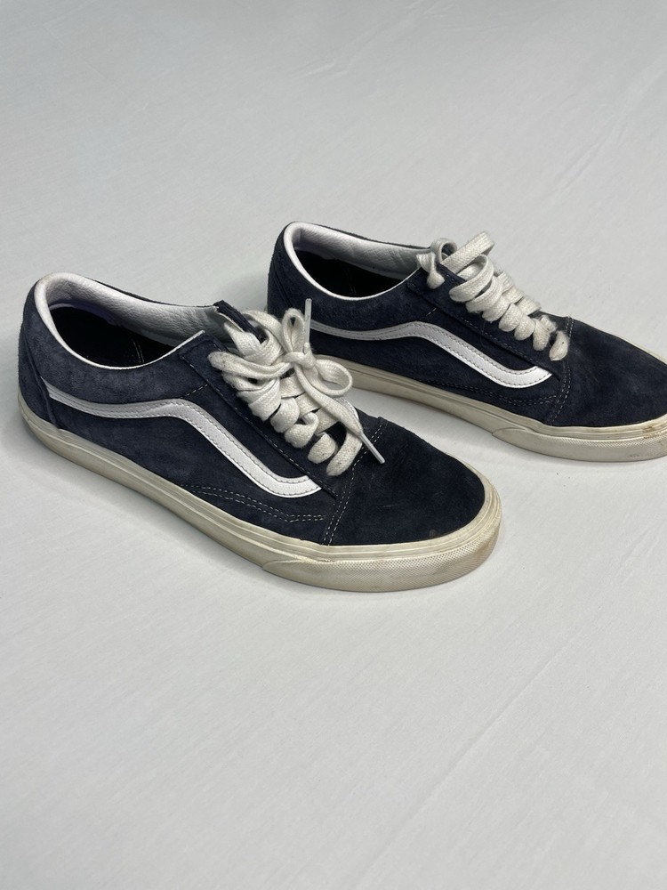 Vans Old Skool Men's 8  Women's 9.5 Navy Blue Canvas  Athletic Sneaker Shoes