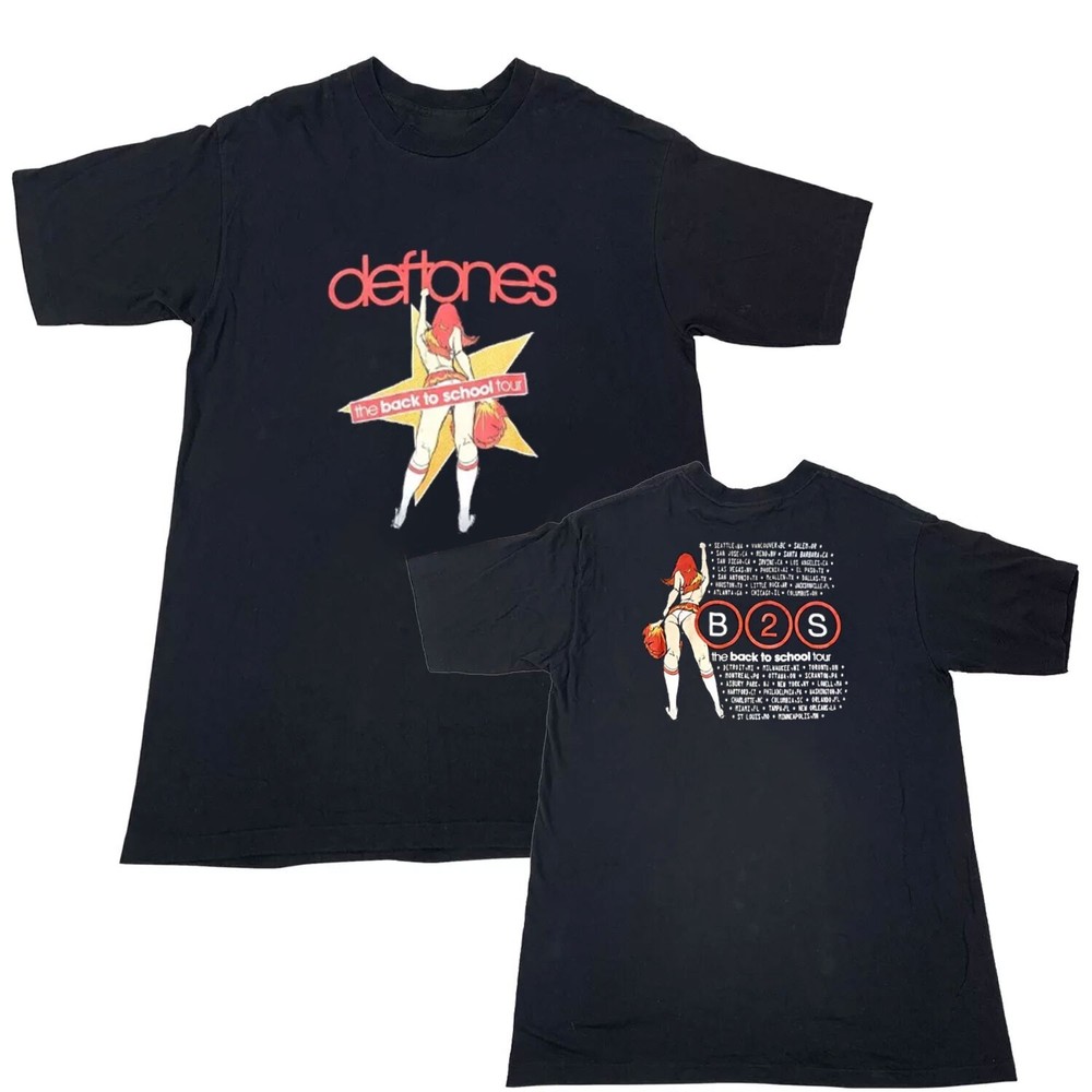 Deftones - Back To School Tour 2001 VERY RARE T-Shirt US TOUR Great Cond