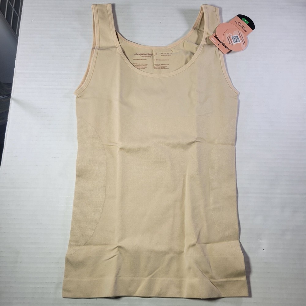 Shapermint Chai All Day Shapewear Tank Cami Size L #62008 Essentials