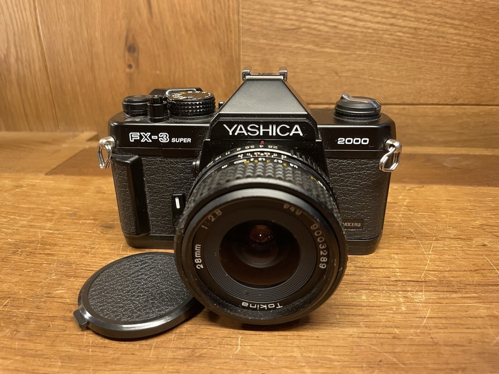 *Almost Mint* Yashica FX-3 Super 2000 Film Camera Tokina 28mm F/2.8 C/Y Lens /JP