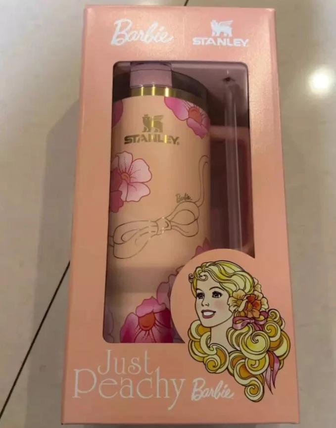 Barbie x Stanley 80's Peaches N' Cream 40 oz Quencher Tumbler