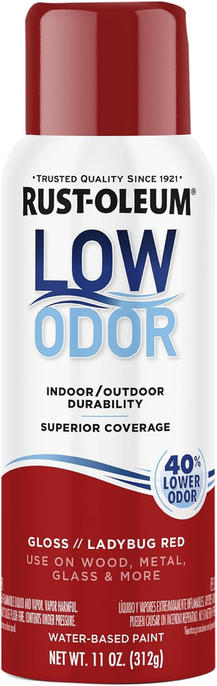 Glossy Ladybug Red Low Odor Premium Spray Paint 11 Oz