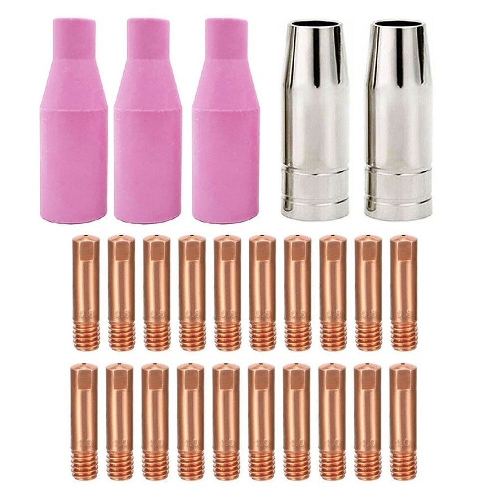 Welding Torch Component Set 25PCS Compatible with For MIG For MB15 AK15