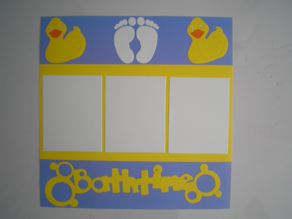 Bath time 2 #106 premade scrapbook pages