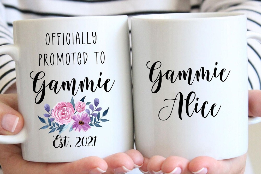 Personalized Gammie Gift Mug Gift For Gammie Officially Promoted To Gammie
