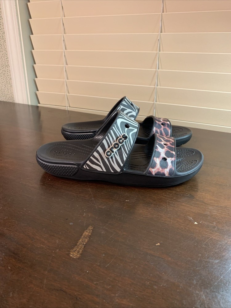Crocs Animal Print Remix Unisex Sandals Men's 7 / Women's 9