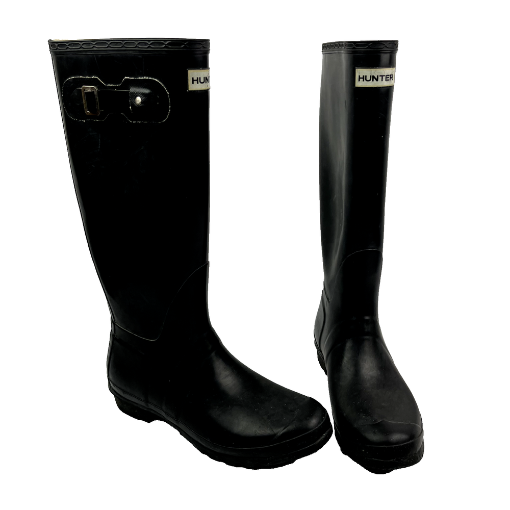 HUNTER Original Tall Rain Boots Black W23499 Size US Women’s Size 11