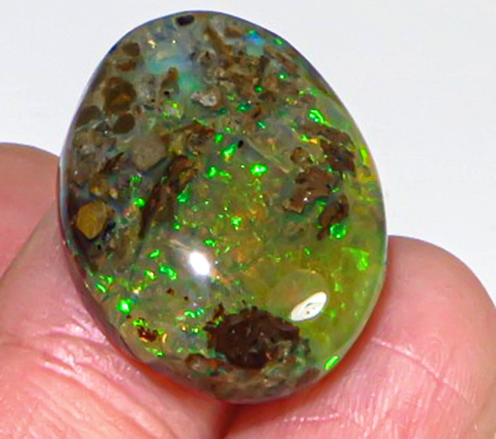 18.2Ct African Matrix Black Opal Cab PWY104