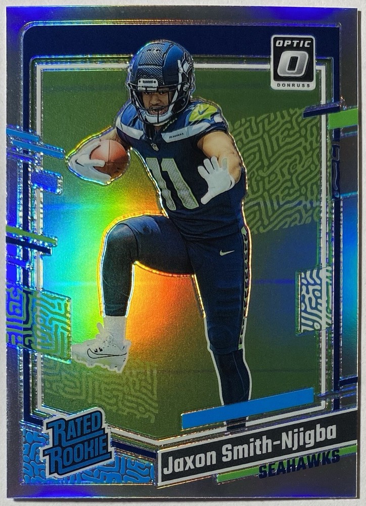 2023 Panini Donruss Optic Rated Rookie Holo Prizm Jaxon Smith-Njigba RC #293.