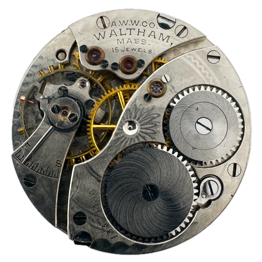 1903 Waltham 15 Jewel Antique Mechanical Hunter Pocket Watch Movement 115