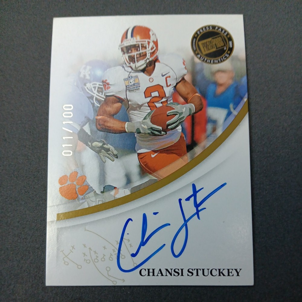 2007 Press Pass Signings Silver 11/100 Chansi Stuckey Rookie Auto RC