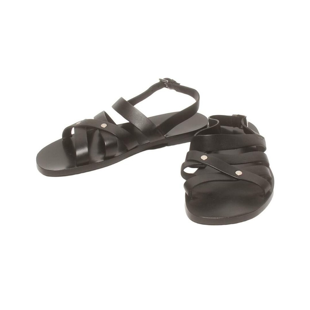 Hermes Mens Sandals Size 40.5 with Cracked Strap Damage Ref 7bc09