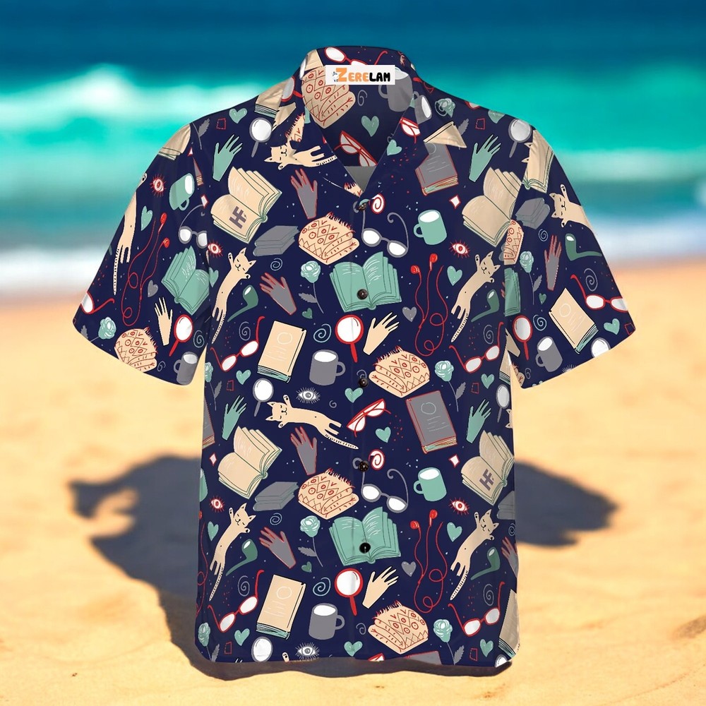 Year-Round Hawaiian Shirt Back To School Books Style-image