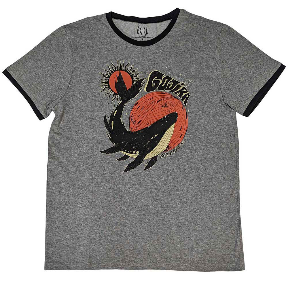 Gojira Whale Band Logo Ringer T Shirt
