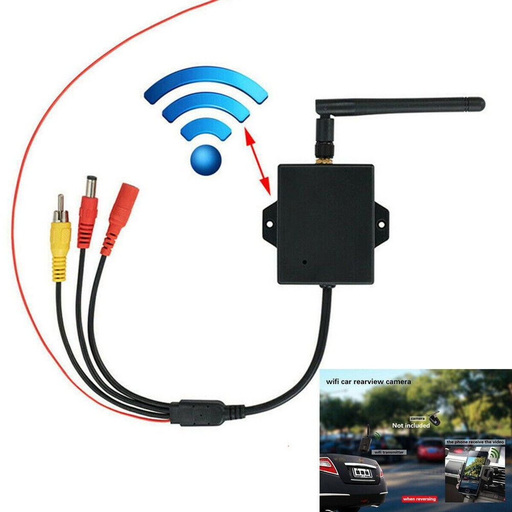 Car WiFi Wireless Transmitter Module Backup Camera AV Rear View Kit Universal
