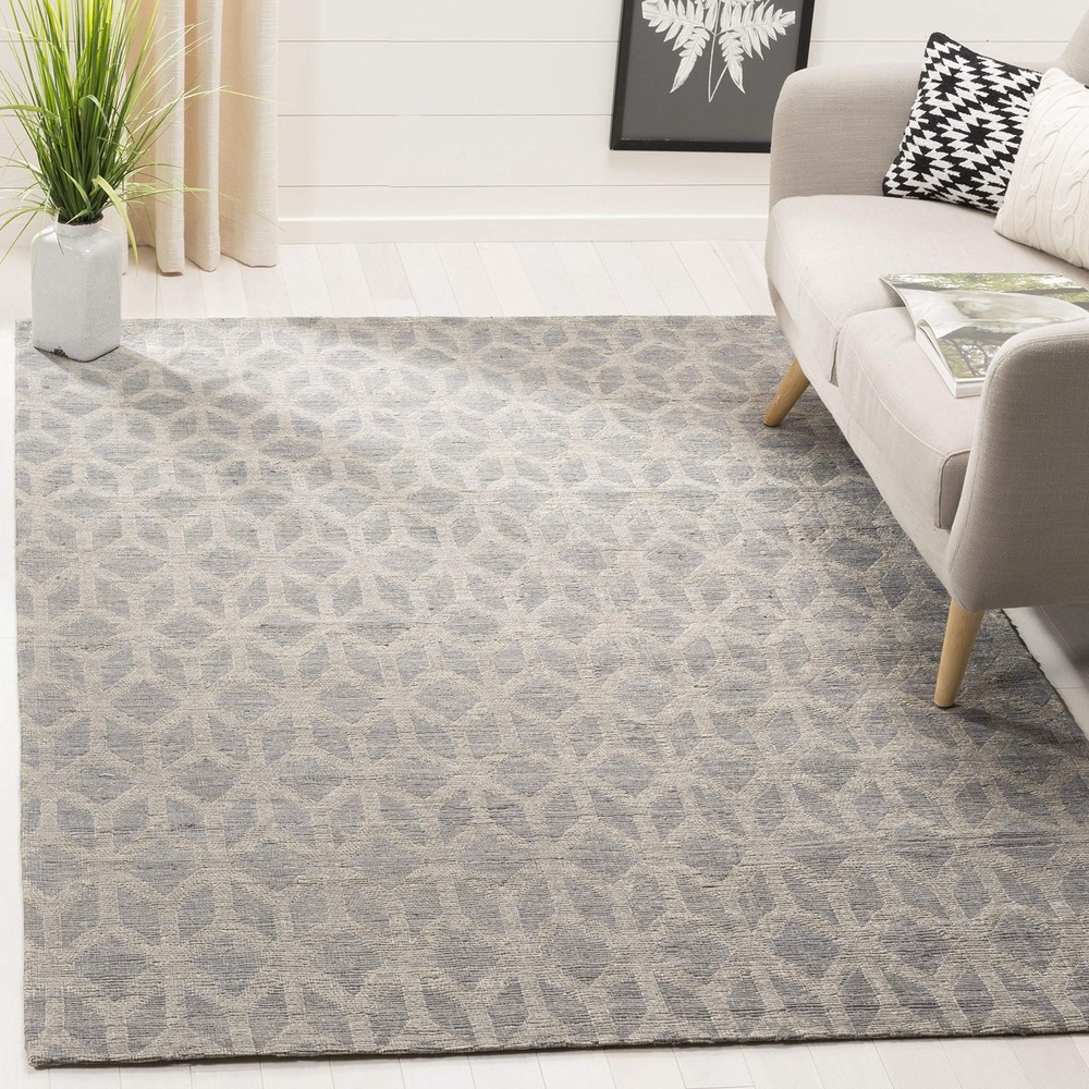 2x3 Grey Gold Handmade Jute Flatweave Rug for High-Traffic Living Room Entry CAP415A