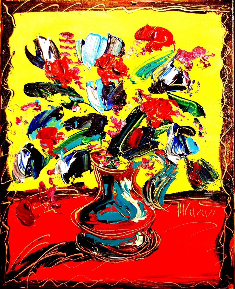 Bouquet Mark Kazav Original Abstract Modern Oil Painting 6I7R7