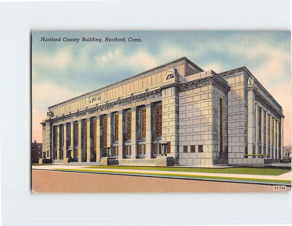 Postcard Hartford County building Hartford Connecticut USA