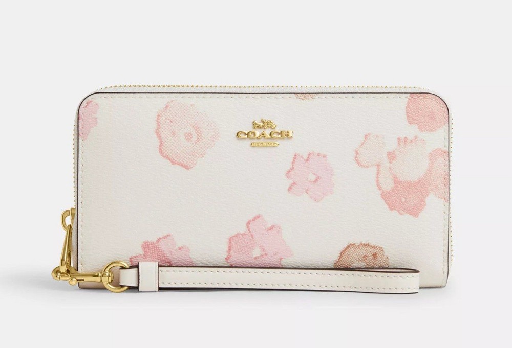 Coach Zip Wallet - Japan Limited Cherry Blossom Pink Floral NWT