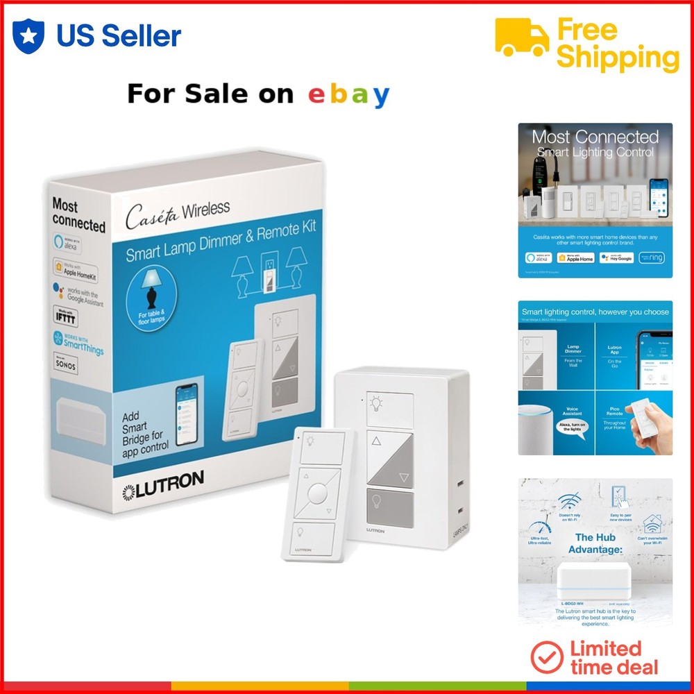 Smart Plug-In Lamp Dimmer for LED CFL and Incandescent Bulbs