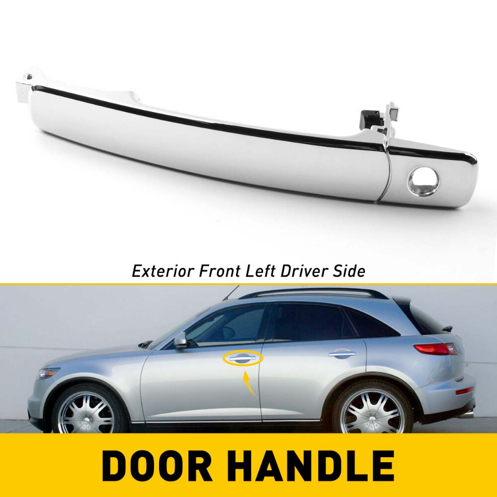 2003-2013 Nissan Rogue Front Left Chrome Door Handle with Key Hole