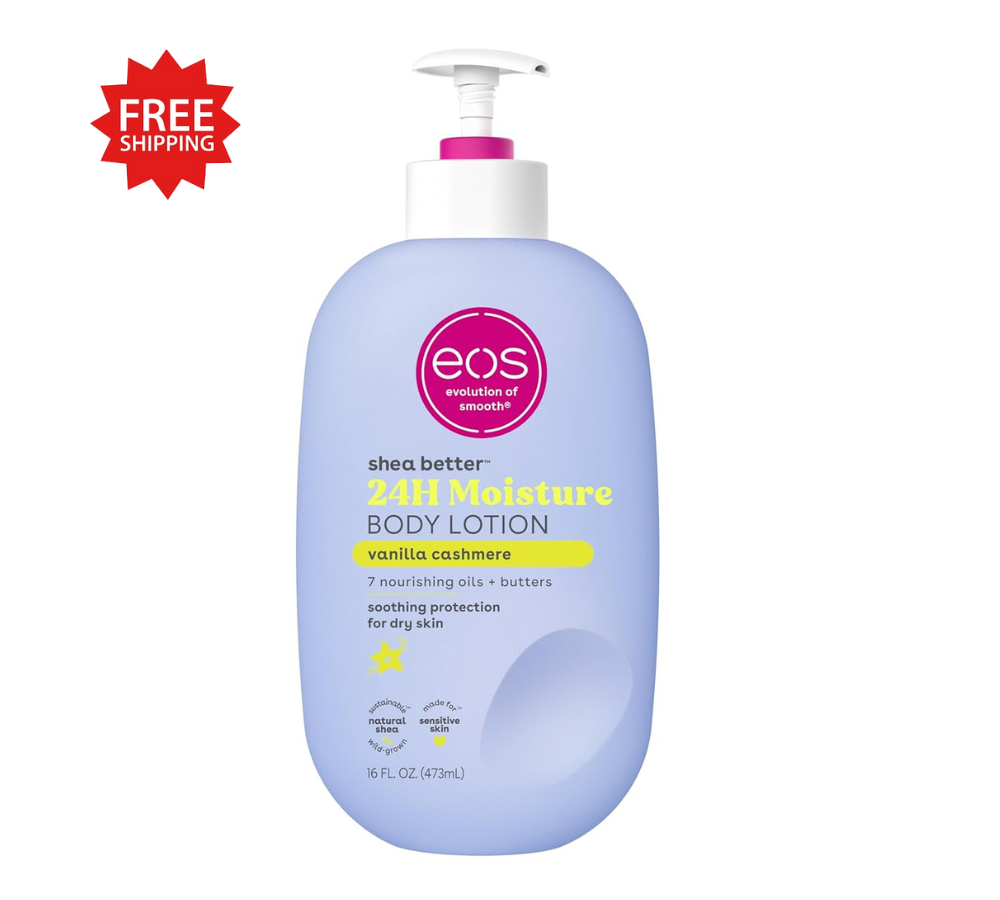 EOS Shea Better Vanilla Cashmere Body Lotion for 24-Hour Moisture