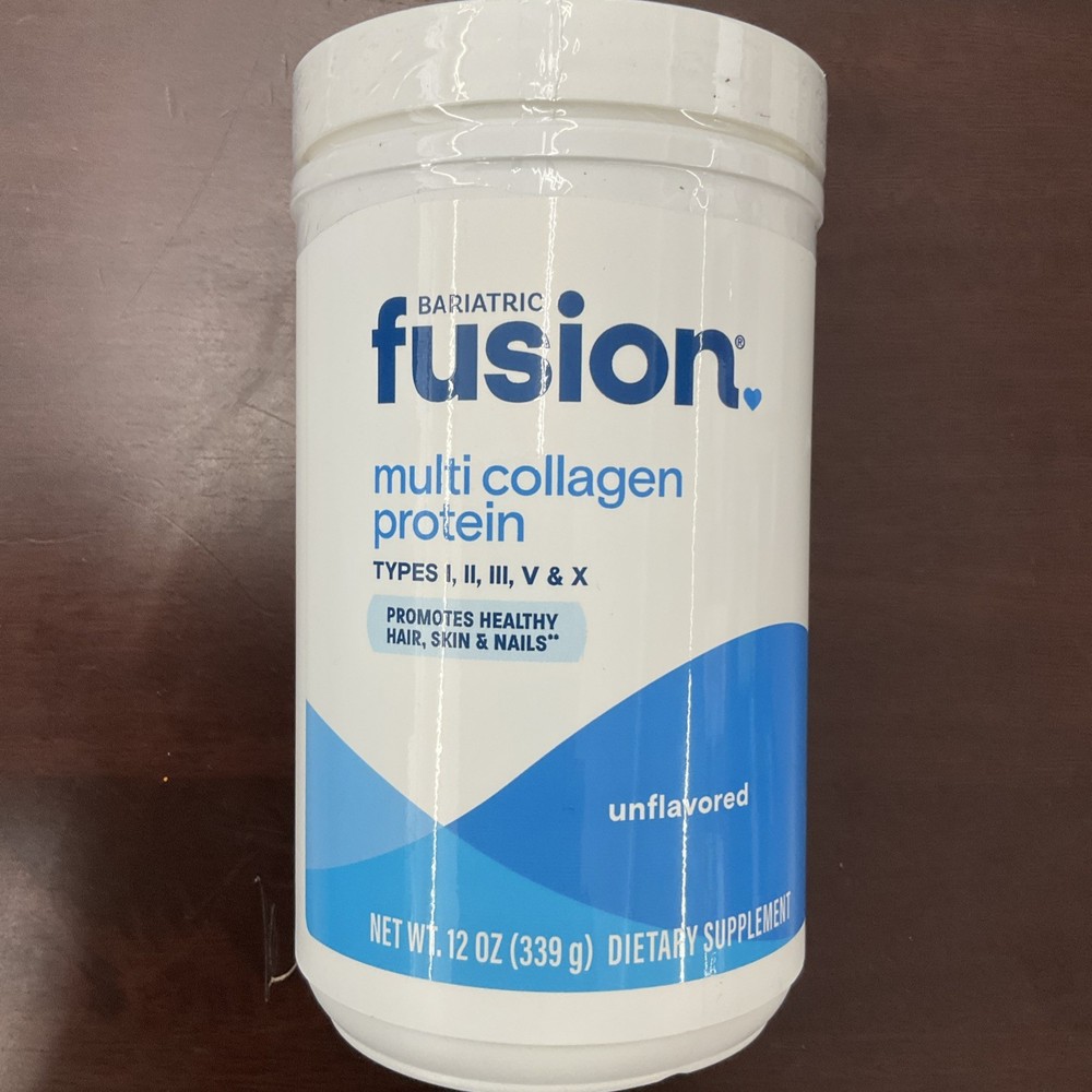 Bariatric Fusion Unflavored Multi Collagen Protein Powder Expires 07/2026