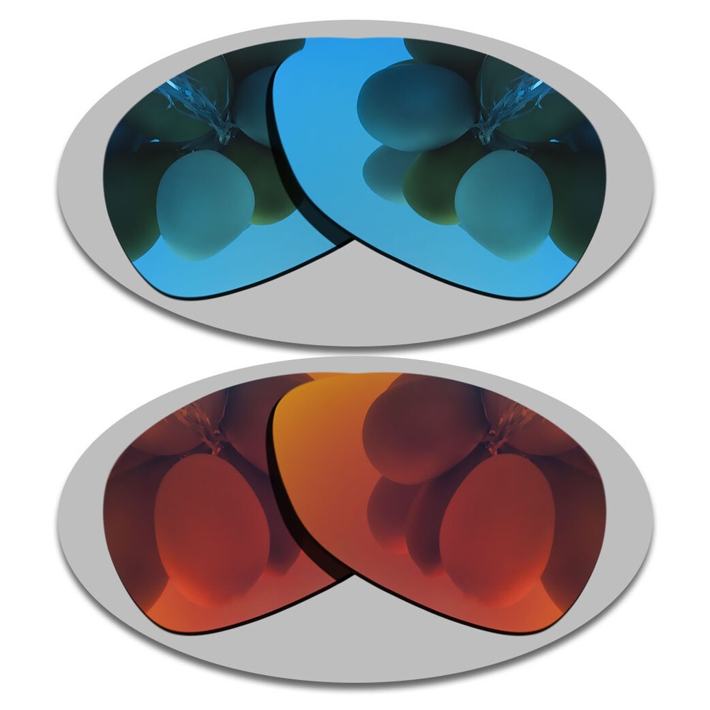Sky Blue&Fire Red Lenses Replacement For-Oakley Crosshair 2012 Polarized