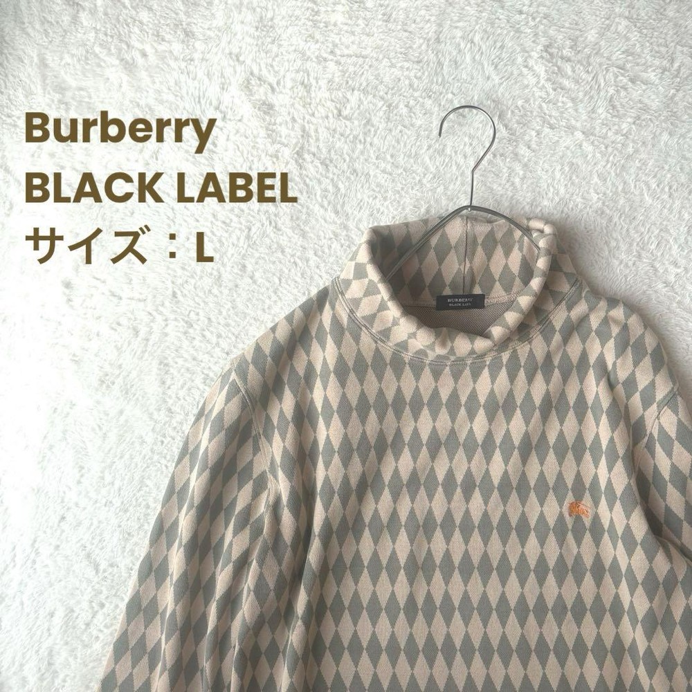 Burberry Black Label Turtleneck Sweatshirt Men's Fashion from Japan