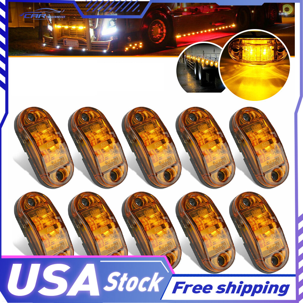 for Truck Trailer RV Light Clearance Oval 10X 2.5