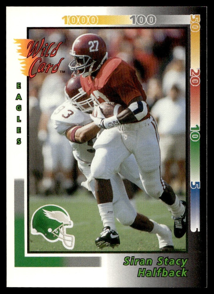 1992 Wild Card Siran Stacy Eagles Rookie Card #223