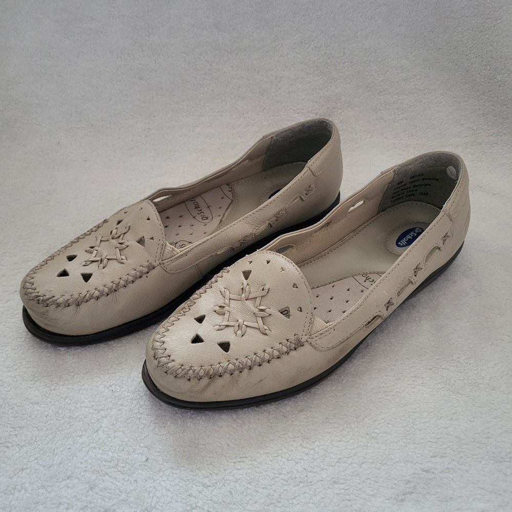 Dr Scholls Shoes Women's Size 8M Leather Cutout Comfort Loafers