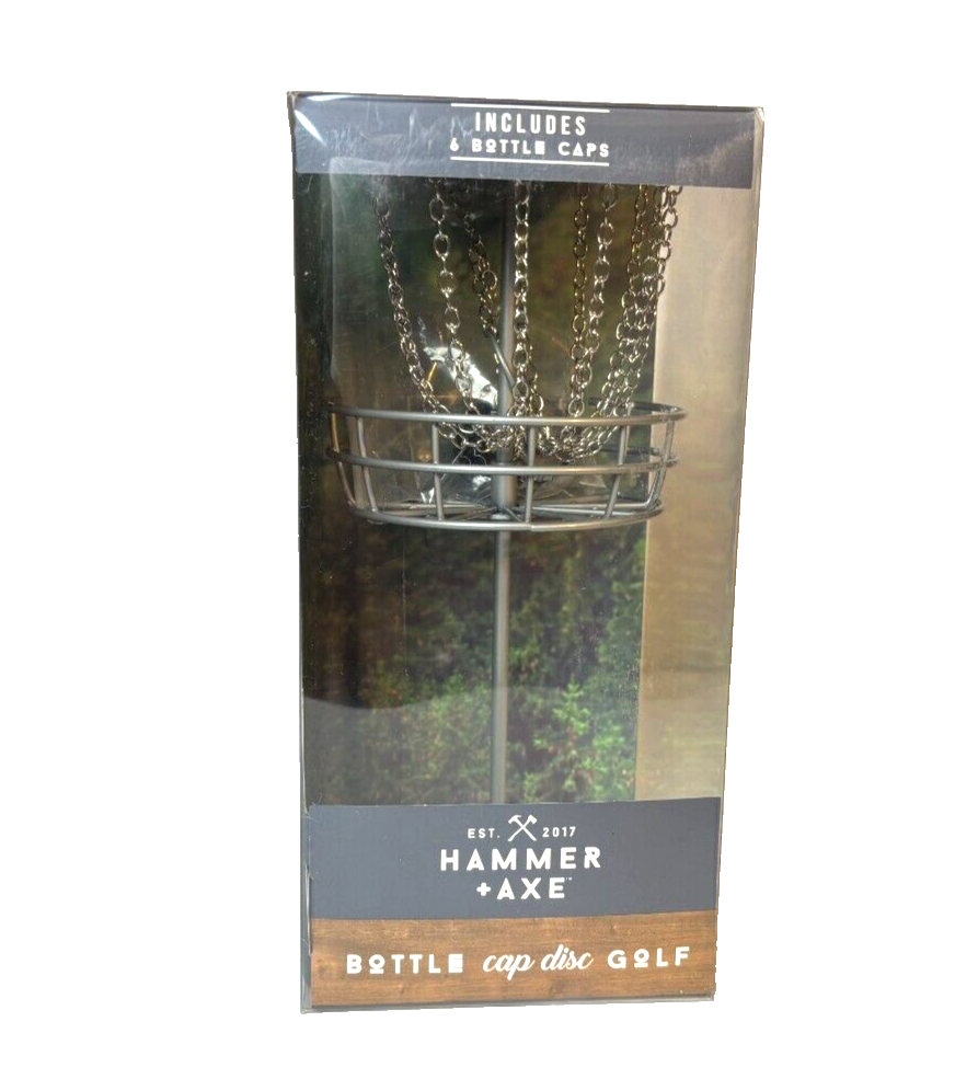 Bottle Cap Disc Golf Table Top Game Set | Hammer & Axe | NEW SEALED