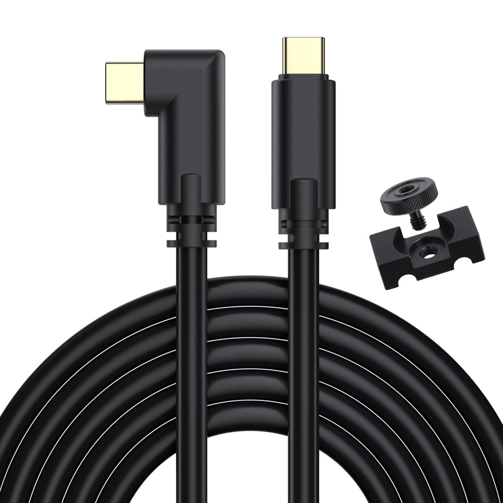 COOYA 5Gbps USB to USB Right Angle Tethering Cable Fast Data Transfer