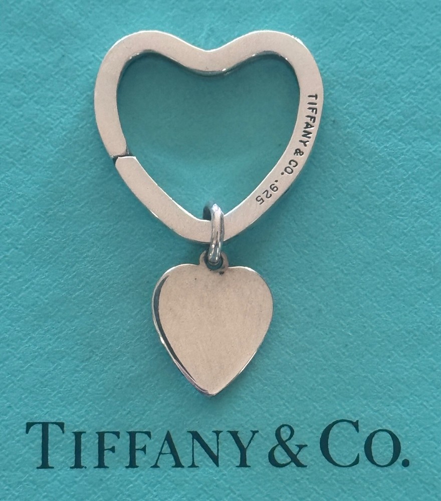 Tiffany & Co Sterling Silver 925 Small Heart Keyring