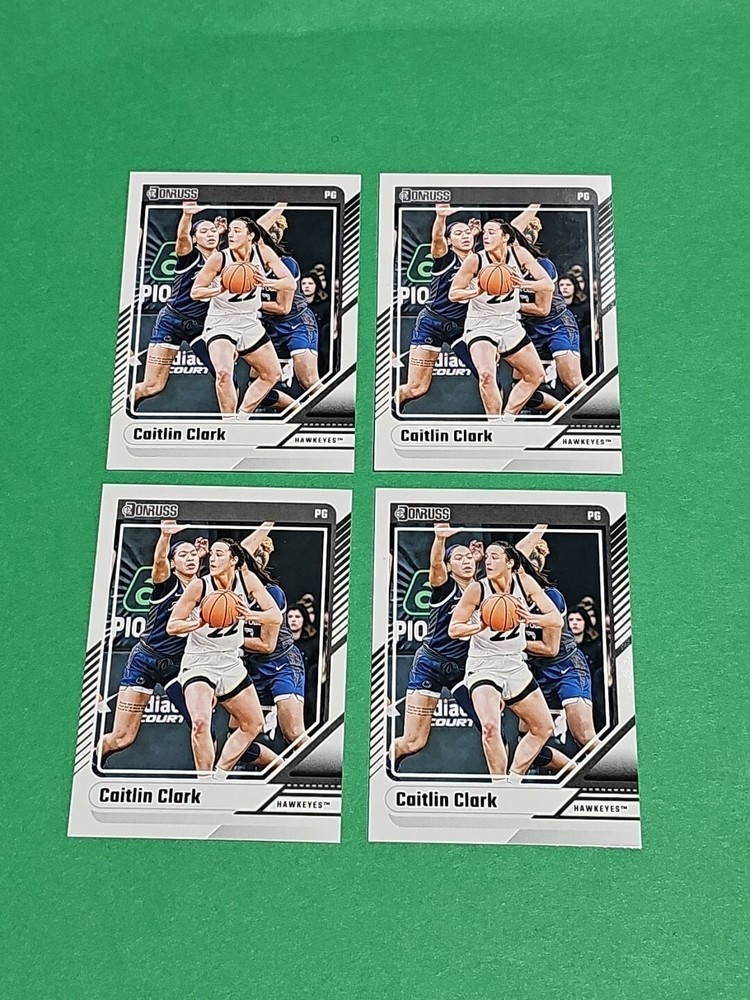 💎 Lot Of 4 Caitlin Clark Rookie 2024 Panini Donruss Iowa Hawkeyes Cards # 10