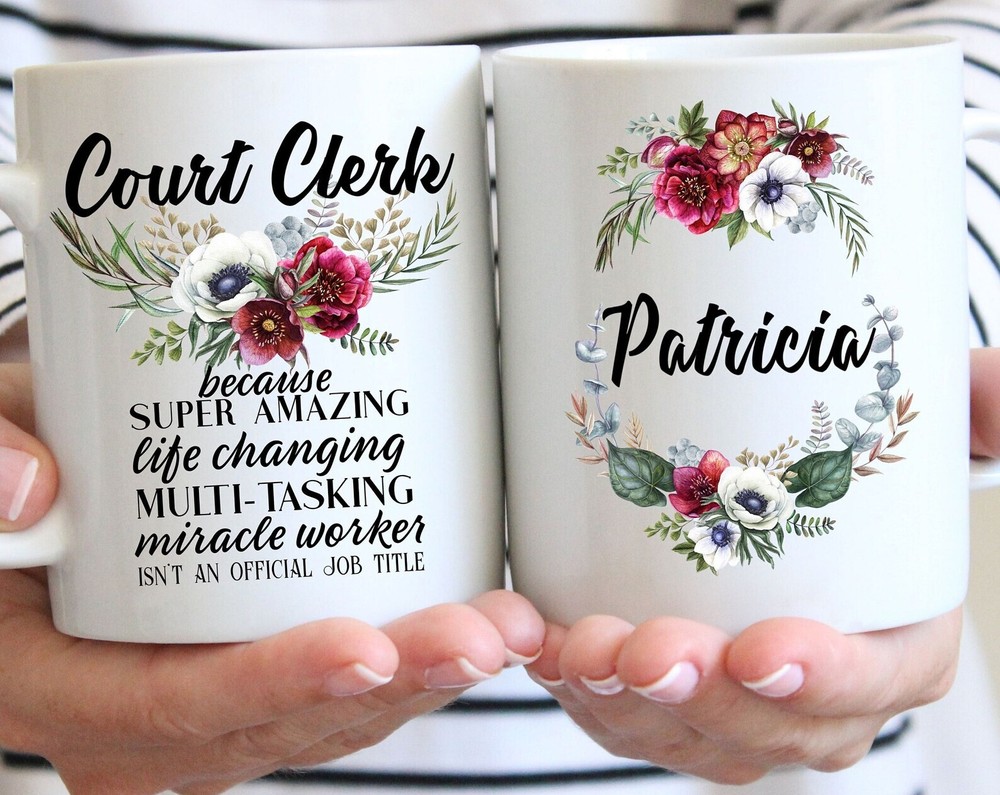 女性のための裁判所事務員ギフトマグ L Thank You Appreciation 誕生日クリスマス