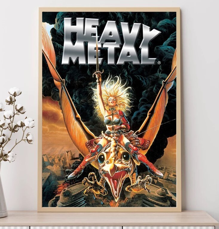 Heavy Metal Movie Poster Art Print for Home Decor and Wall Art